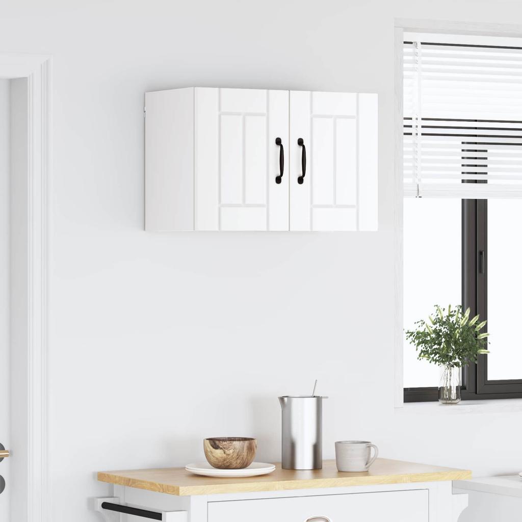 Wall Cabinet LUCCA White 60 x 31 x 40 cm Particleboard