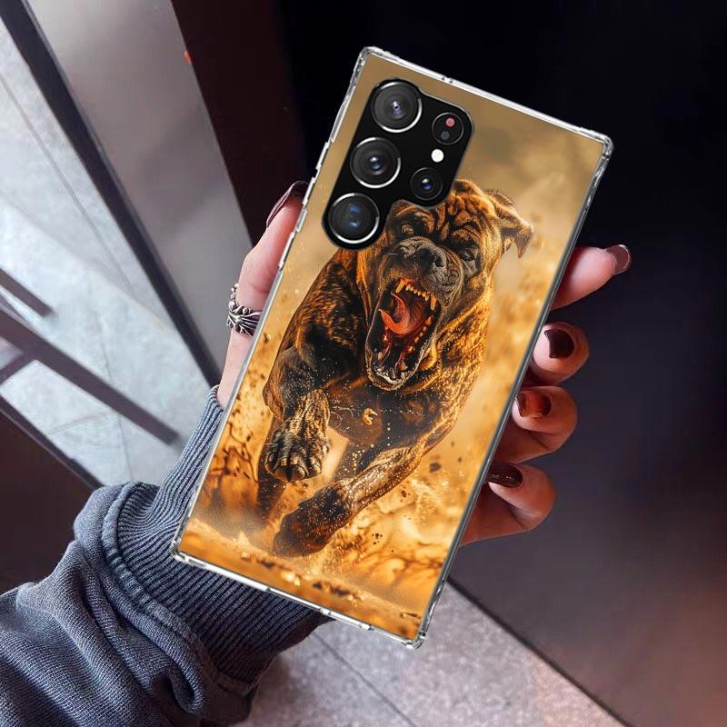 Pit Bull Pet Dog Pitbull Phone Case For Samsung Galaxy S26 S25 Edge S24 S23 Ultra S22 Plus S21 S20 FE Soft TPU Back Cover Funda