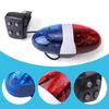 6 LED Light 4 Sounds Trumpets Cycling Horn Bells Warning Light Children Bike Scooter Lamp Bike Electronic Horn Siren