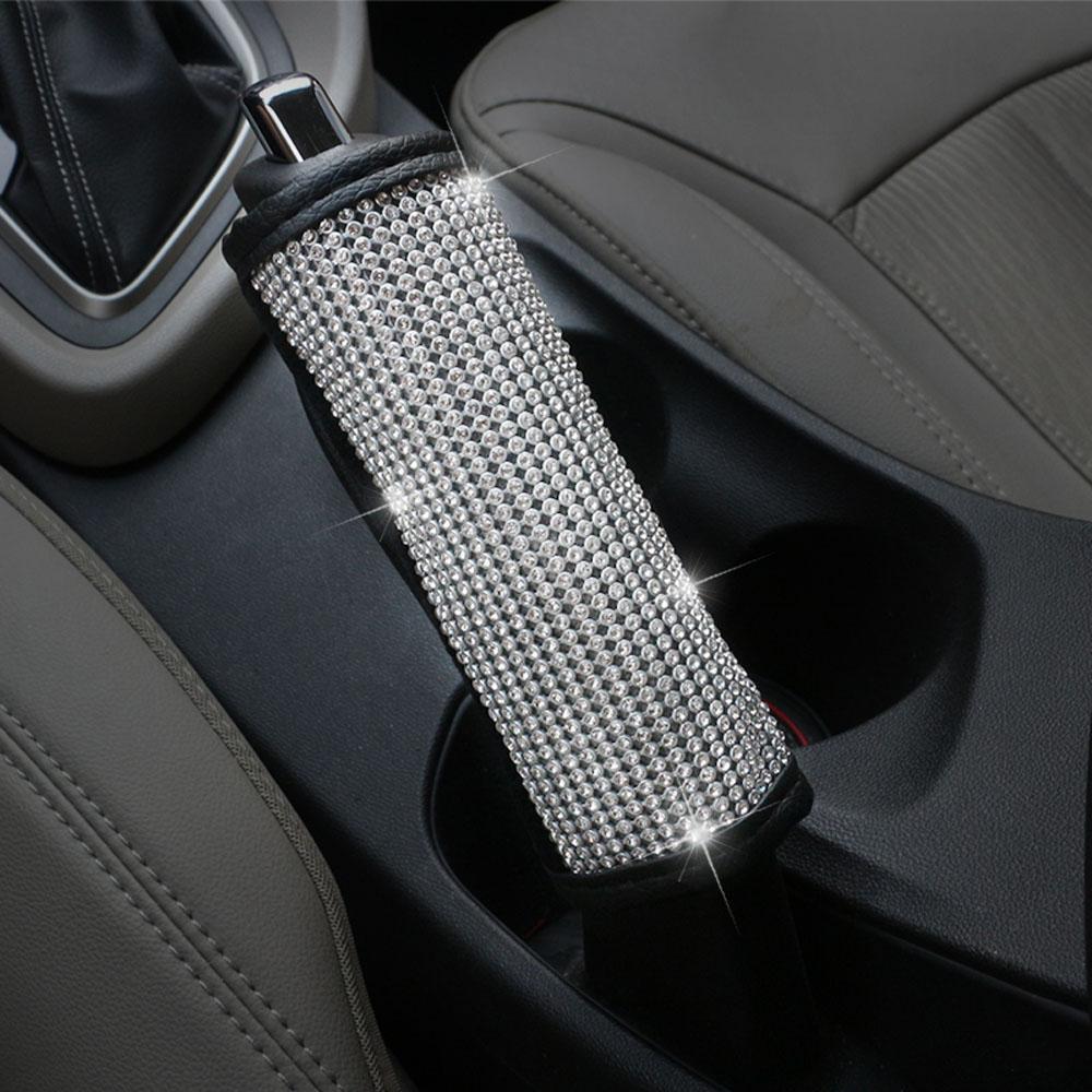 

Car-styling Soft Bling Seat Belt Cover Handbrake Cover Shift Knob Cover Auto Accessories Set handbrake cover