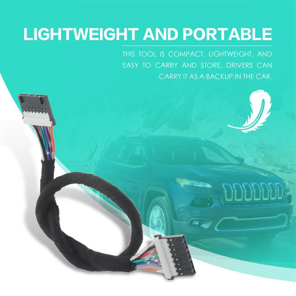 Silver Shifter Bezel with Harness Kit Fit for 2014-2018 Jeep Cherokee 5YD27XSAAA