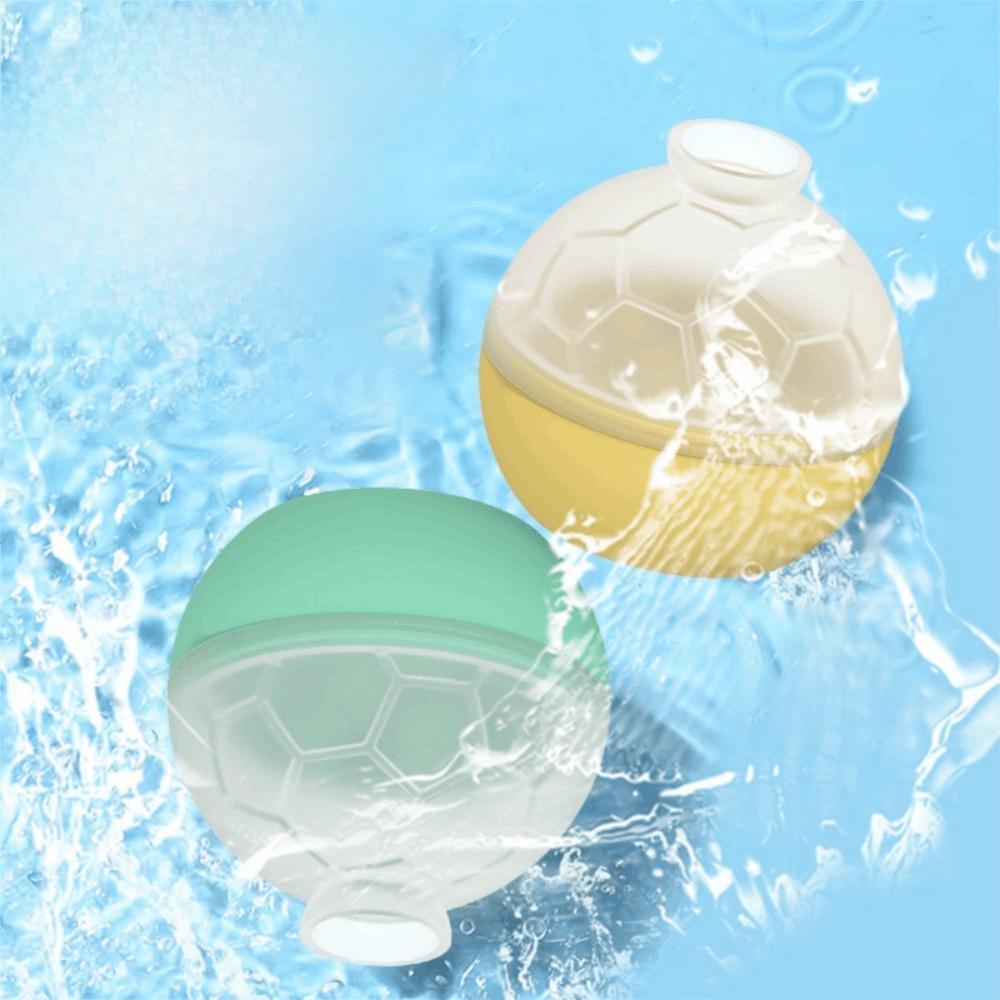 2PCS Dust Cover Soccer Ice Cube Mold Silicone Ice Ball Maker Safe Football Ice Tray  Sport Party
