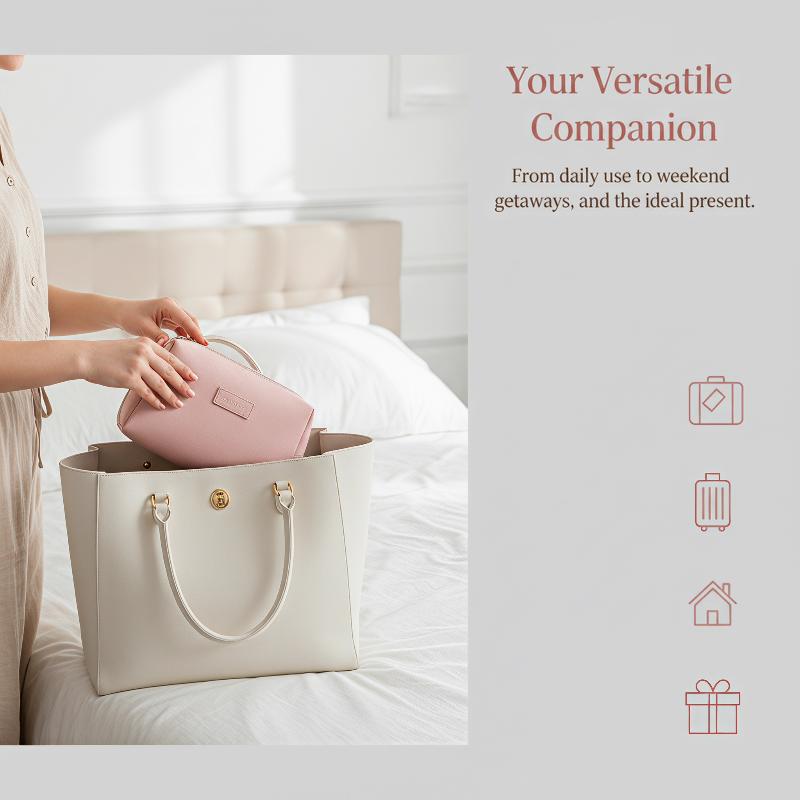 Waterproof Cosmetic Makeup Bag Large Capacity For Travel Daily Use Toiletry Storage