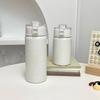 316 Stainless Steel Tea Infuser Thermos with Straw - Stylish, Large Capacity for Girls, Students, and Travel