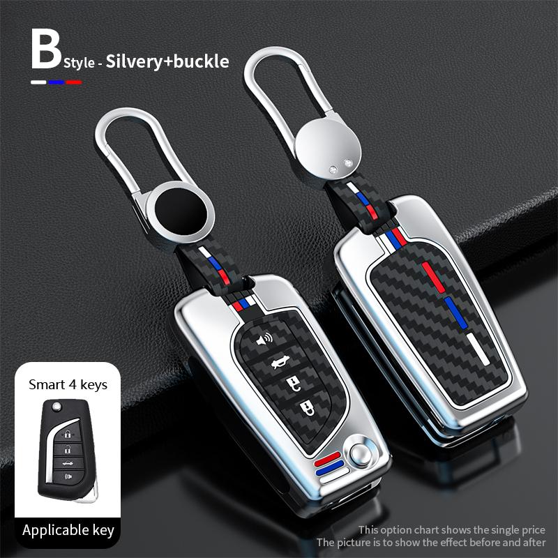 Obudowa kluczyka do samochodu ze stopu cynku pełna pokrywa dla Toyota Auris Corolla Reiz Avensis Verso Yaris Aygo Rav4 Scion TC IM 2015