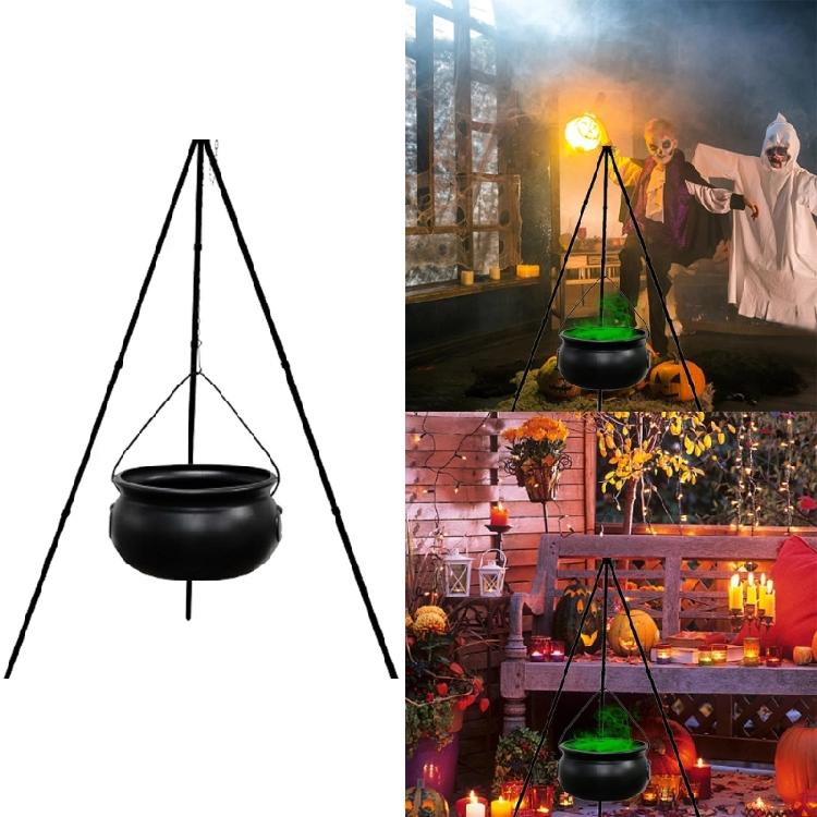 Green Lighted Witch Brew Cauldron for Adult Halloween Parties Outdoor Decoration