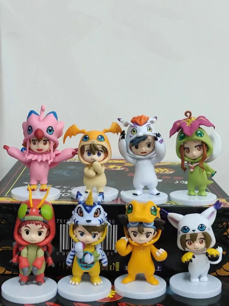 High Quality 8pcs/set Anime Digital Monster Digimon Cosplay Cute Action Figure Model Toys for Children