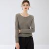 Lekasha Women's Cashmere Round Neck Sweater - Solid Color Knit Pullover