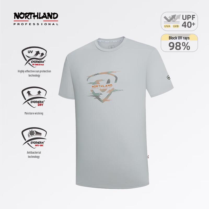 NORTHLAND Men s Mountain Outdoor Moisture-Wicking Short Sleeve T-Shirt 185/100A