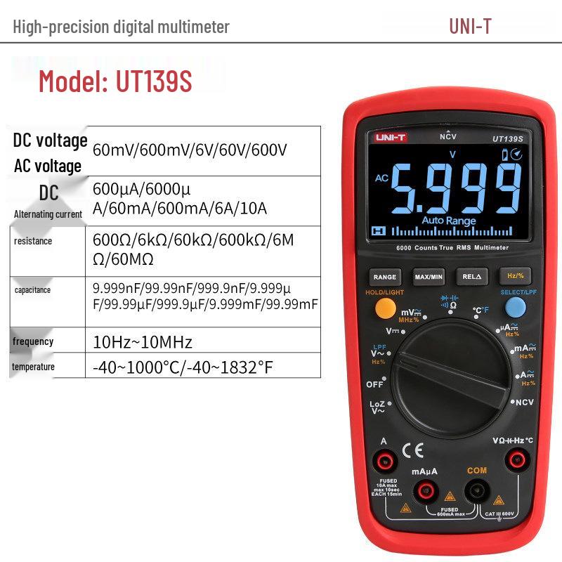 UNIT UT139 Series High Precision Digital Multimeter