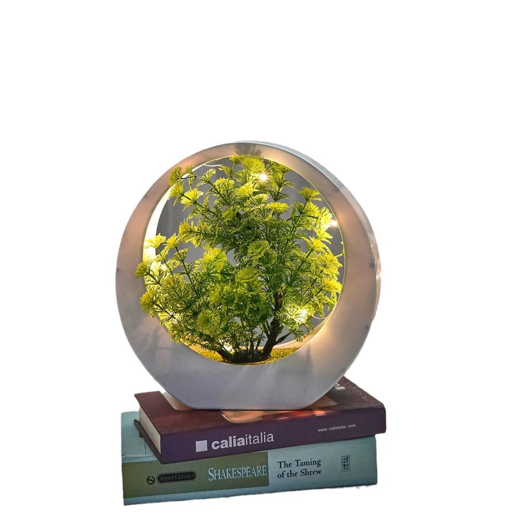 LED Artificial Bonsai Tree,Modern Home Office Decor, Warm Night Light, Festive Gift, Perfect for Various Occasions