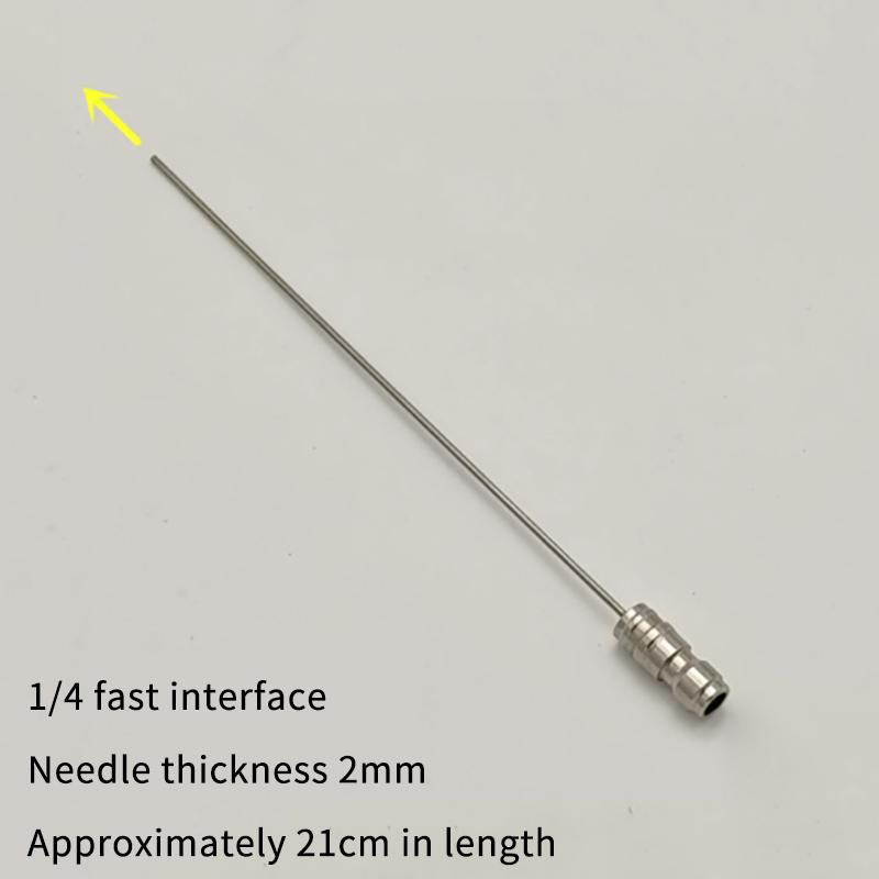 1 pièce Acier Inoxydable Nettoyage Haute Pression Aiguille Buse 1/4" Connexion Rapide Design Fin Pour Nettoyage en Profondeur Réservoirs de Lave-Auto AC