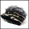 Camouflage Hair CZ290 [White Fang] Hat, Wig, Hat, Ski, Snowboard, Fur, Colorful, Men's, Women's, (Gray)