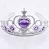 Ensemble Couronne et Baguette Princesse Neige et Glace pour Filles - Tiare en Plastique et Accessoires Serre-tête