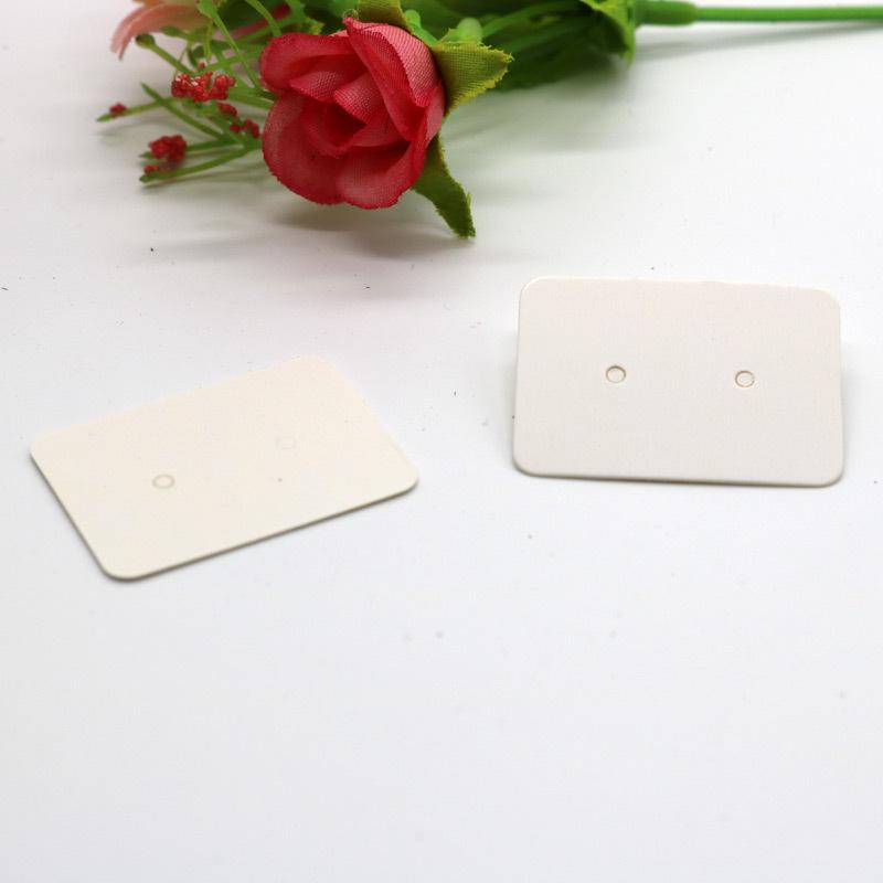 

100pcs 50pcs Earring Cards Packaging 2.5x3.5cm Ear Studs Display Card Cardboard Blank Kraft Paper Price Tag for DIY Jewelry 2.5x3.5cm 50pcs білий