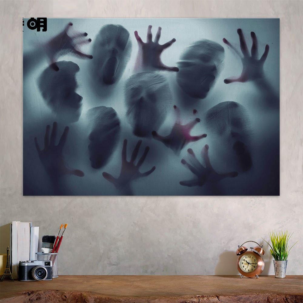 

Домашний декор, темный гобелен на Хэллоуин, зомби Садако, настенный подвесной ведьма, эзотерическая тайна, женщина, гобелен в стиле аниме 230x180 см, Tapiz 100X75CM