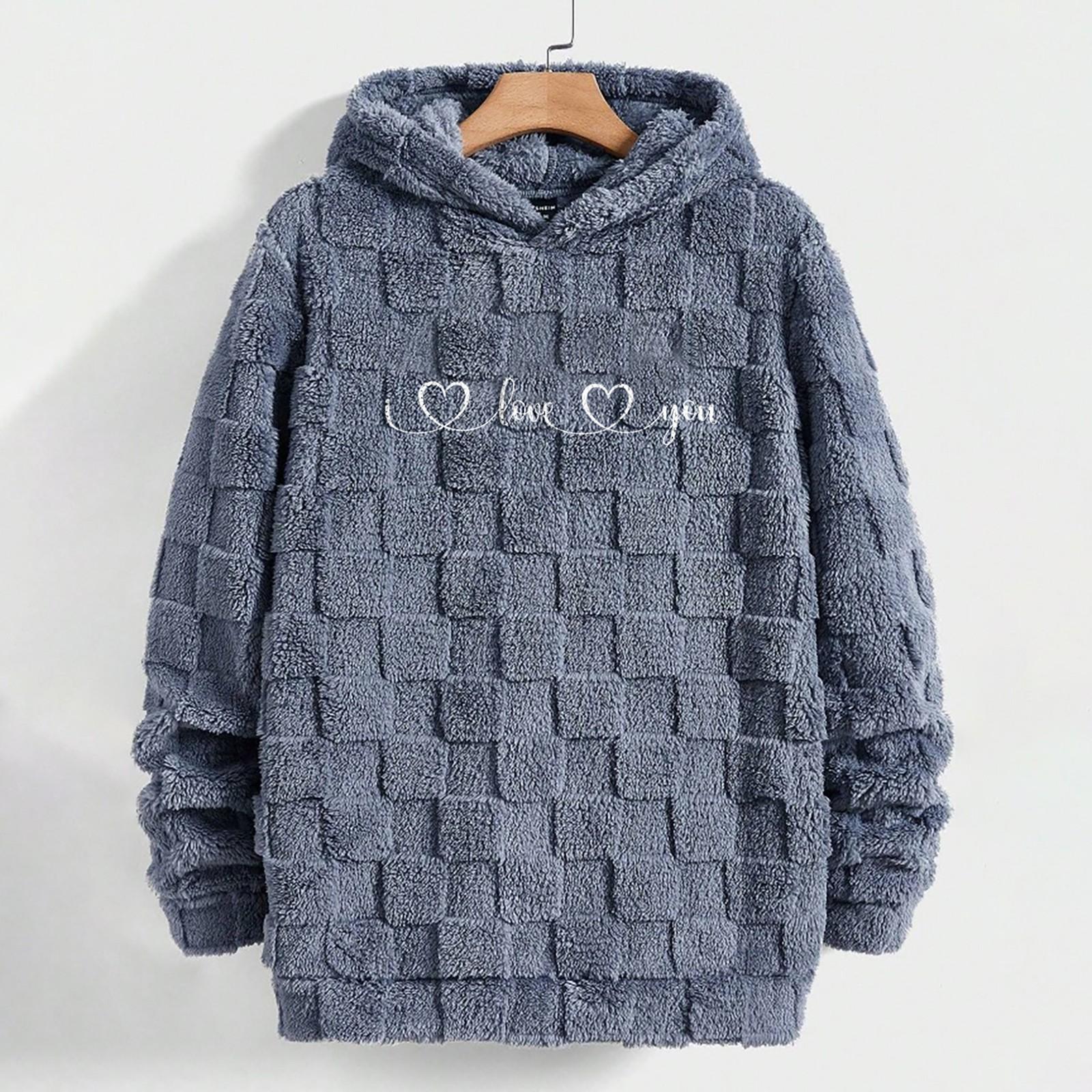 

Женская модная повседневная свободная толстовка с круглым вырезом и длинным рукавом с капюшоном M