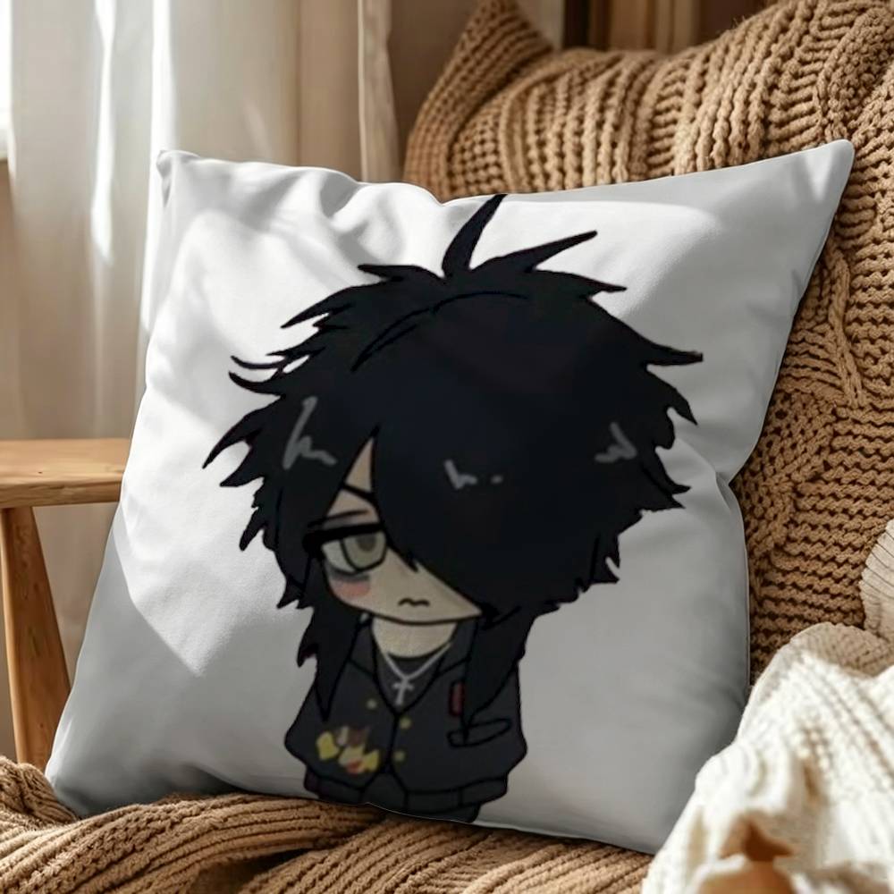S-Senketsuakochans Square Double-Sided Printed Pillow Case Sofa Cushion Cover Bedroom Bedside Decor
