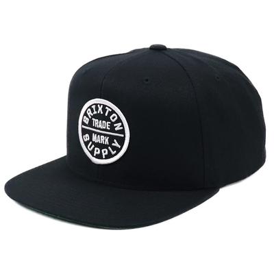[Brixton] Cap Men's OATH 3 SNAPBACK CAP Hat Snapback Skater Skate Brand Black Free Size [Item]