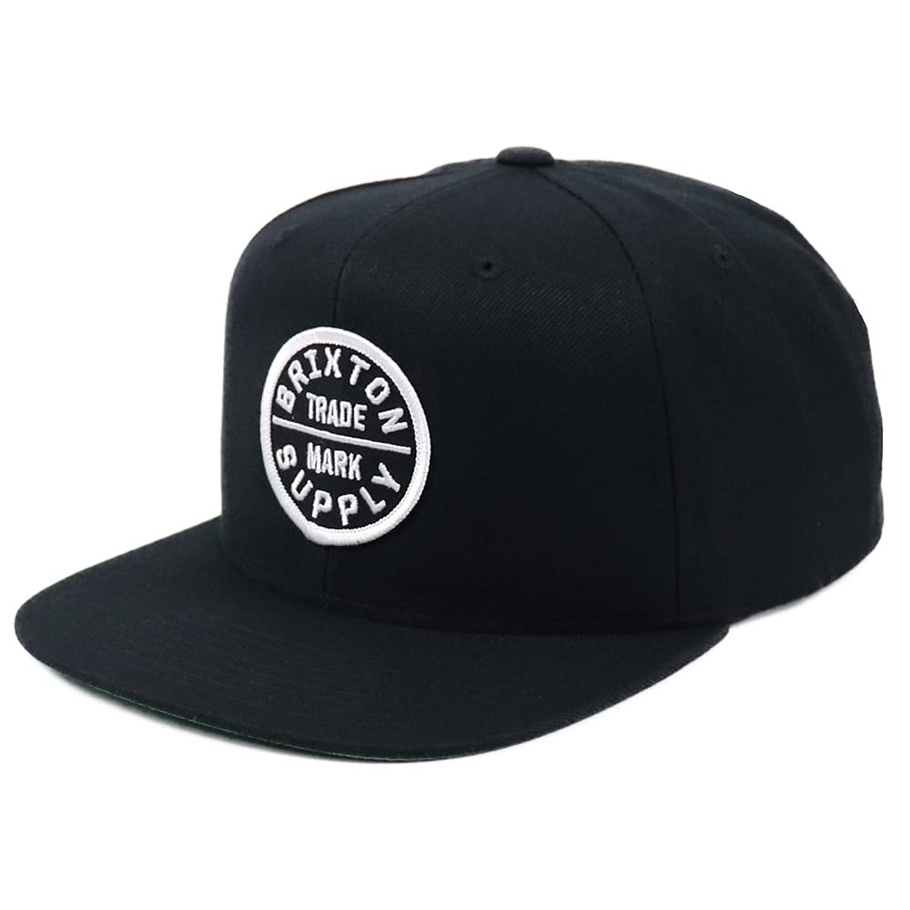 

[Brixton] Кепка мужская OATH 3 SNAPBACK CAP Hat Snapback Skater Skate Brand Black Free Size [Товар]