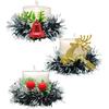 Decorative Candles White Wax Pillar Round Merry Christmas Candles with Decoration Items for Xmas Santa Candles