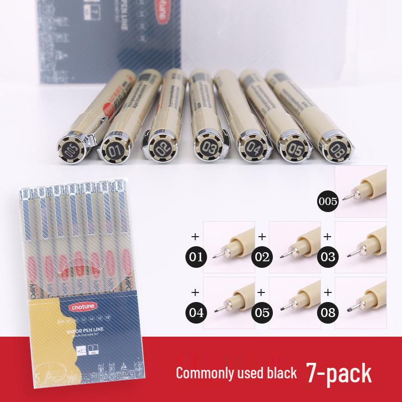 Waterproof Needle Tip Art Pen for Hand-Painted Comics and Animation Lines