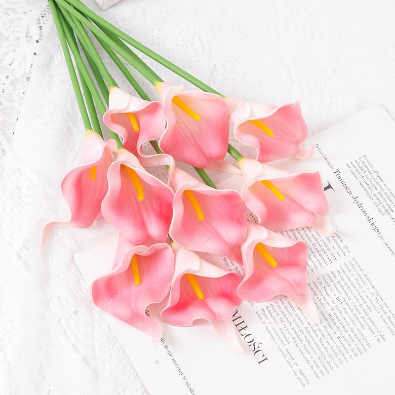 3/5Pcs Artificial Calla Lily Flowers Bouquet 40CM Fake Flower for Home Room Decor Garden Wedding Party Decoration Vase Ornament
