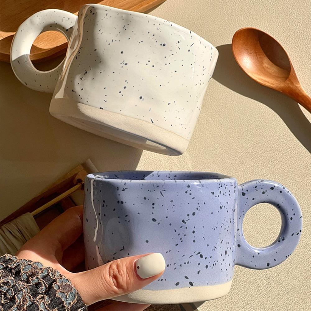 250ML Coffee Mug Splash Ink Design Water Cup INS Tea Cup  Breakfast