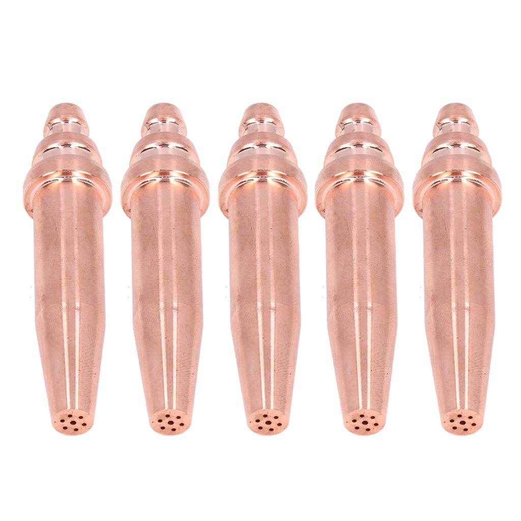 5Pcs Acetylene Cutting Tips Nozzle Torch Consumable Accessories for Integrated Machine 2# G02?2