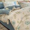 A-Class Double-Layer Yarn Floral Bedding Set Bubble Cotton Skin Friendly Summer Duvet Cover Sets Ins Soft Bed Linens for Home
