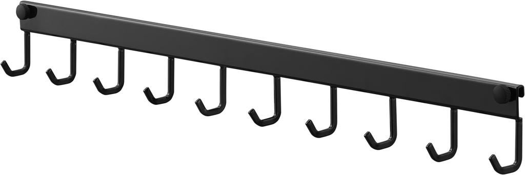 Yamazaki Tower Kitchen Tool W55 X D3 X 1744 Hooks, 10-Piece Set, Black, H6cm,