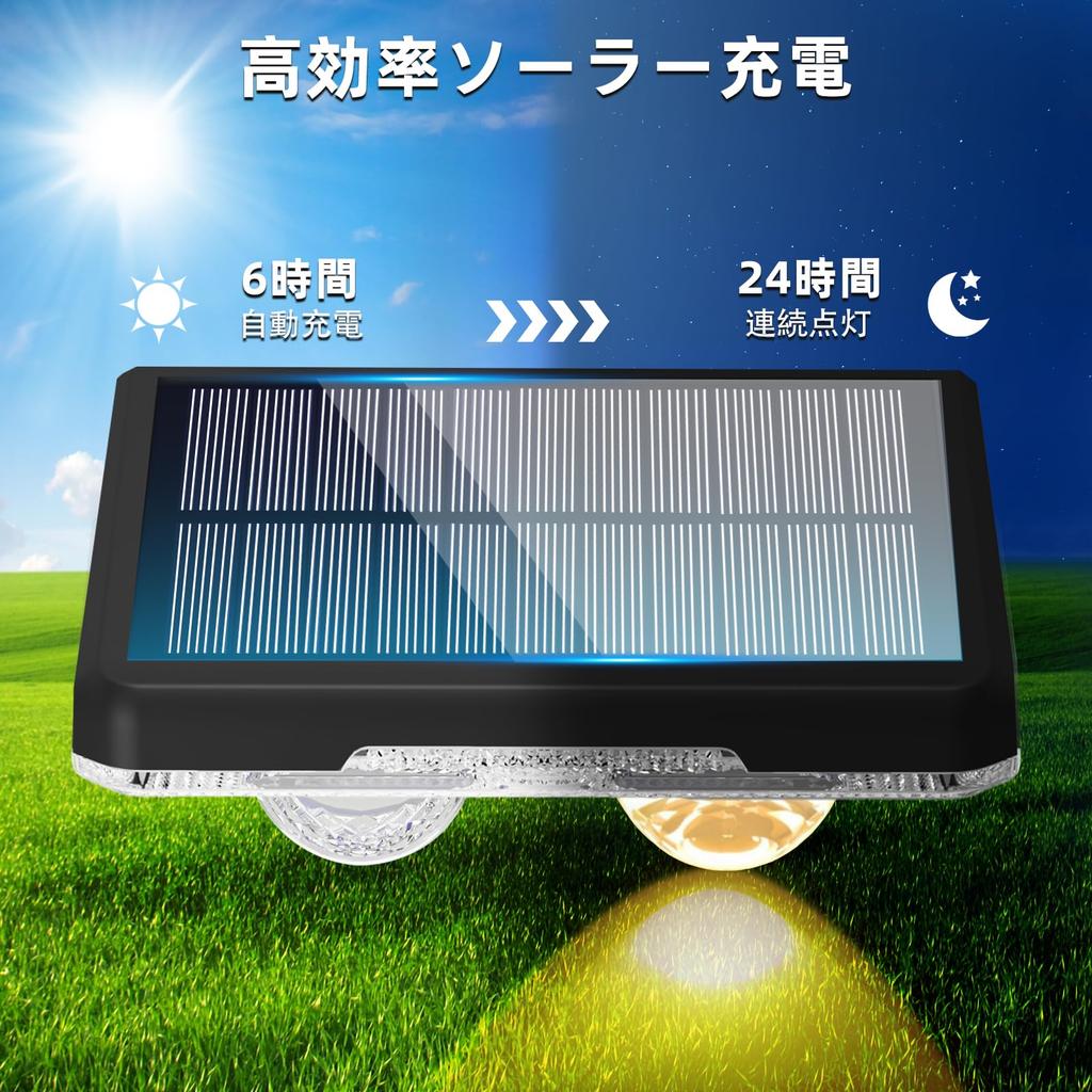 KINGHE Solar Lights for Outdoor Fences, Solar-Powered, Garden, Waterproof, Nameplate Light, Indicator Light, Gatepost Light, Entryway Light,