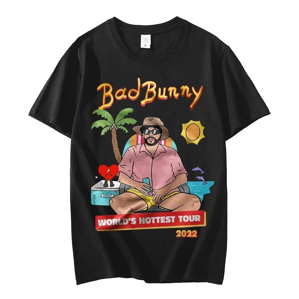 Un Verano Sin Ti Bad Bunny T Shirt Women Men Moscow Mule Printed Shirt Music Album Black Male Short-sleev Camisetas Ropa Hombre