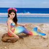 3st/set Girls Mermaid Tail Baddräkt Barn Den lilla sjöjungfrun Kostym Cosplay Strandkläder Baddräkt