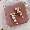 Women's Pearl Rhinestone Clip On Earrings No Piercing Needed Sweet Elegant Versatile Dangle Ear Clips