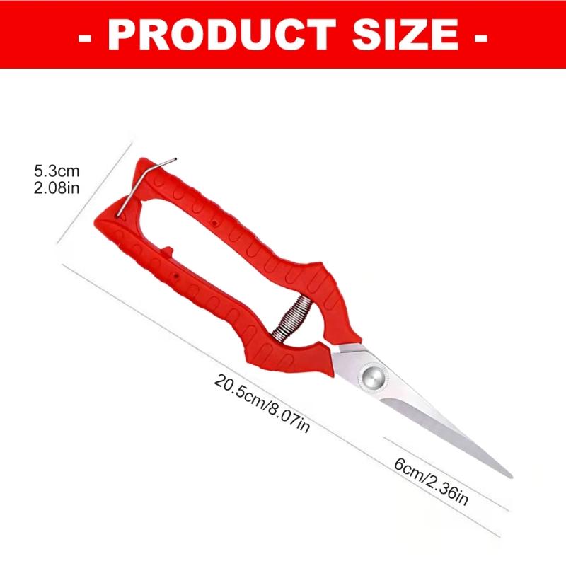 Pack Of 2 Stainless Steel Fruit Picking Scissors Portable Pruning Tool For Gardening And Pruning With Ergonomic Handle