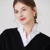 Women's Cotton Detachable Collar for Sweater Blouse Shirt Fake Collar Decorative Female White Half Shirt False Collar Accessory
