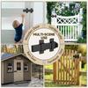 Slide Gate Latch,Heavy Duty Door Latch with Padlock Hole, Adjustable Latch Lock,Fit for Wooden Fences, Barn Door,Fence Gate,Courtyard,Shed Lock,