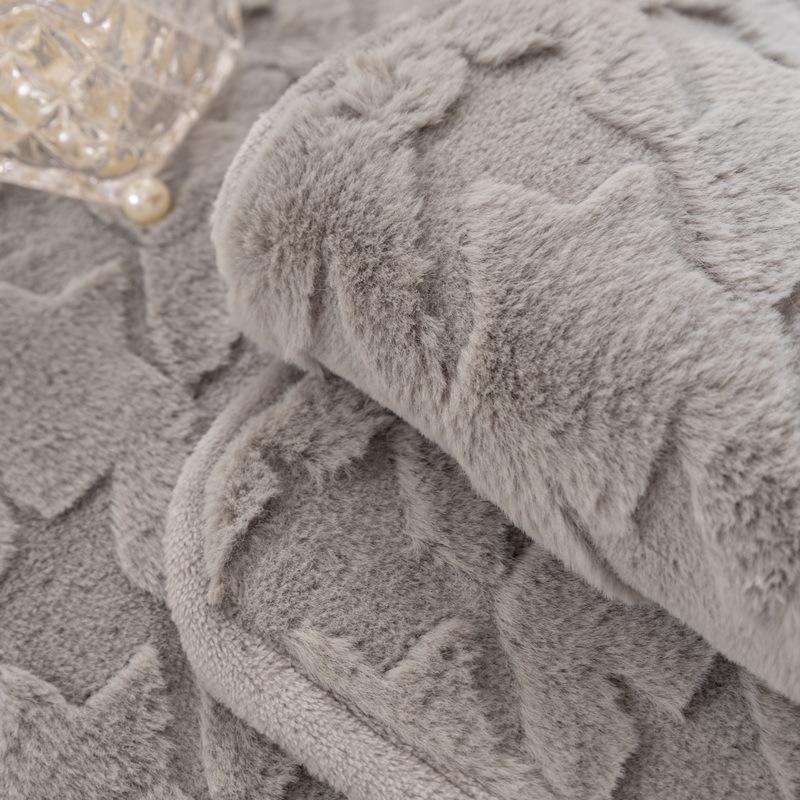 Pernă de canapea de iarnă, culoare solidă, cu model pepit, pernă moale matlasată, husă de canapea din piele antiderapantă, Simplitate Nordică de înaltă calitate.