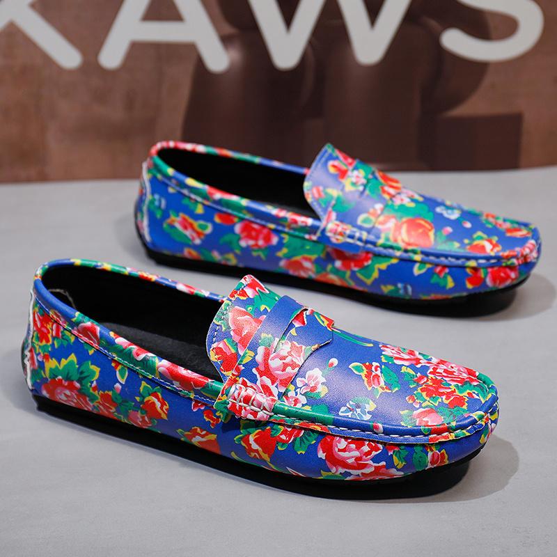 Pacecraft Shoes 39-48 Design Chinese Style Northeast Dahua Loafer Single Shoes For Man Cool Comfy Driving Soft Comfortable Boat Shoes Gift