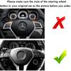 Moonlinks Steering Wheel Button Sticker Compatible With Mercedes A B C E M G SL GL GLA CLA GLK SLK GLS Class,Steering Wheel Button Decoration Trim