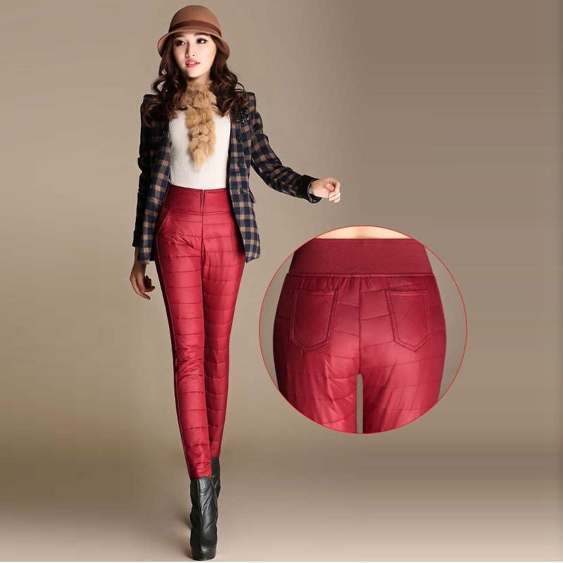 Winter Thicken Down Cotton Warm Pants Women Streetwear Jogger Pants Korean Fashion Plus Size Sweatpants Women