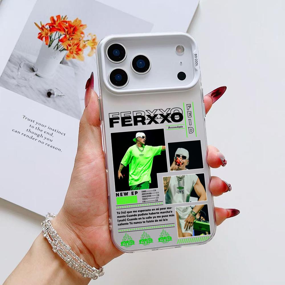 

Feid Nitro Jam Ferxxo Phone Case For iPhone 17 16 15 14 13 12 11 Pro Max Air Matte Laser Aurora Shockproof Funda iPhone 14 Pro