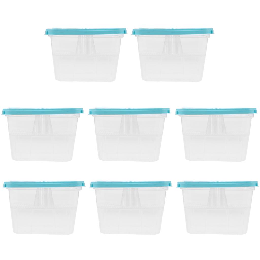 8pcs Reusable Moisture Absorber Box Empty Dehumidifier Container For Closet Bathroom Wardrobe Storage Refillable Plastic