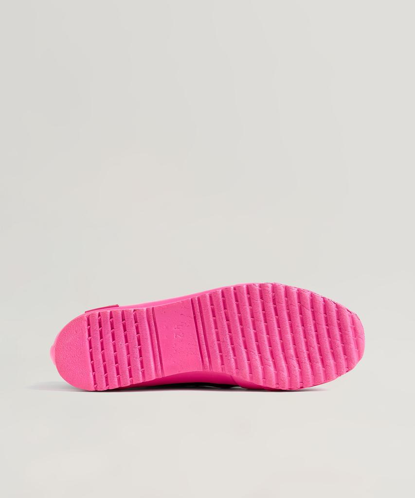 Baskets Basses en Caoutchouc Novesta Noir/Rose