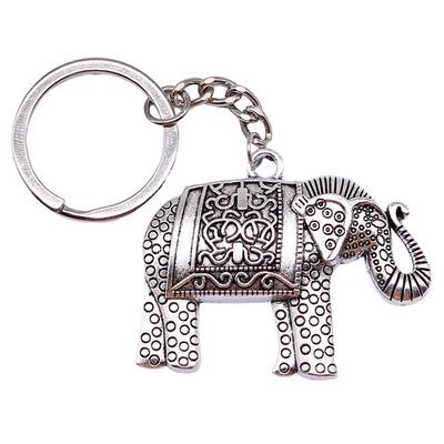 28mm Key Ring Big Elephant Wedding Jewelry Findings QY019