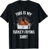 Esta é a Minha Camiseta de Fritar Peru Camiseta de Chefe do Dia de Ação de Graças Camiseta
