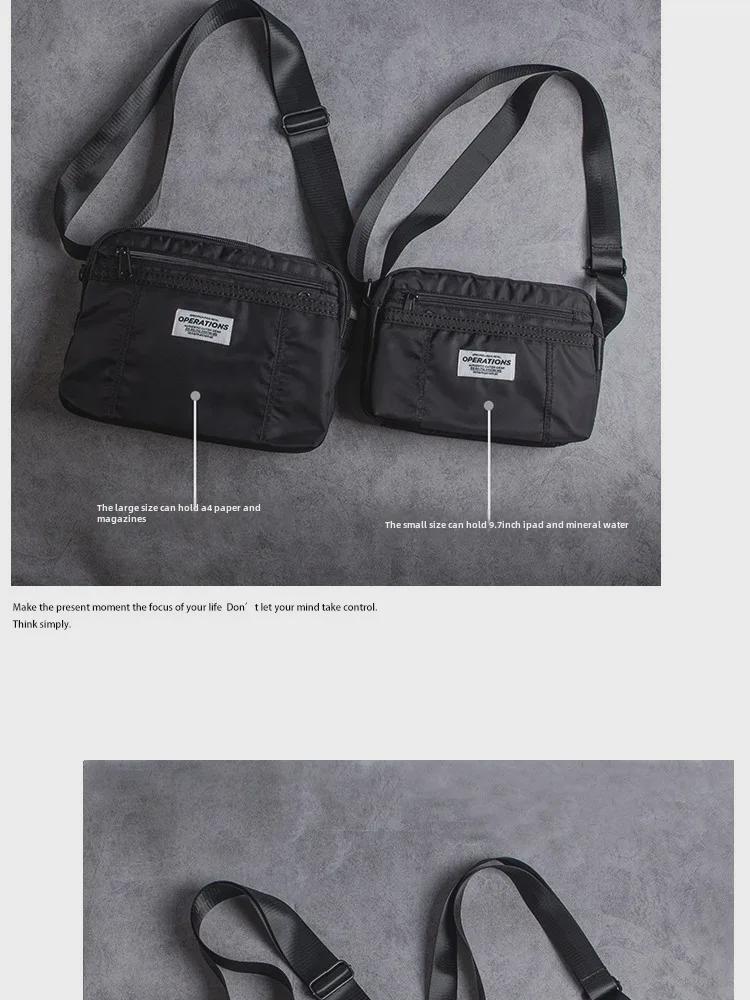 Herren Oxford Stoff Lässige Messenger Umhängetasche: Neuer Trend in der amerikanischen Street Fashion.