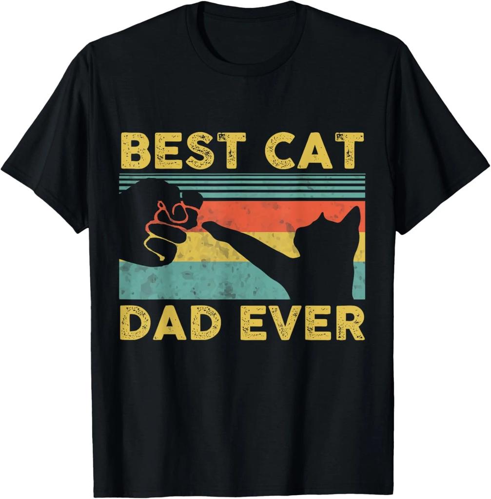 Best Cat Dad Ever tee Funny Cat Daddy Father's Day T shirt