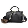 Crossbody Bags for Women Stylish Wide Guitar Strap Shoulder Bag Casual Camera Crossbody Purse Colourful Faux Leather Top Handle Handbag for Women